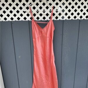 Chic Coral Free People Slip Dress